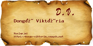 Dongó Viktória névjegykártya